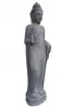Product image 3 of the product “Standing Buddha with floral carving, Abudaya position. 37 x 32 x 152cm. Natural stone (river stone), stonemasonry ”